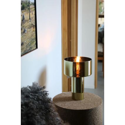 Markslöjd 109145 - Candeeiro de mesa CORIN 1xE27/60W/230V dourado