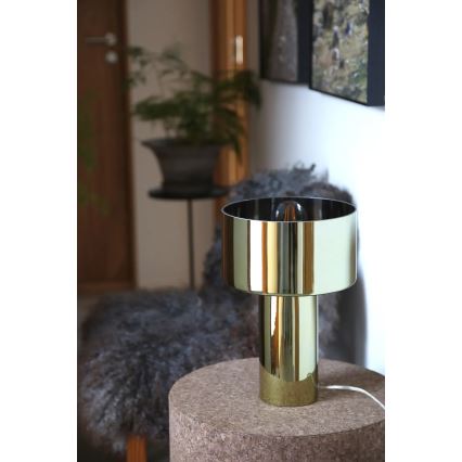 Markslöjd 109145 - Candeeiro de mesa CORIN 1xE27/60W/230V dourado