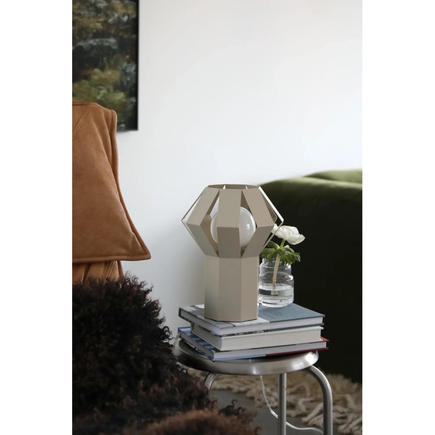 Markslöjd 109147 - Candeeiro de mesa OCTA 1xE27/60W/230V cor creme