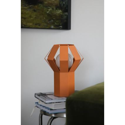 Markslöjd 109149 - Candeeiro de mesa OCTA 1xE27/60W/230V laranja