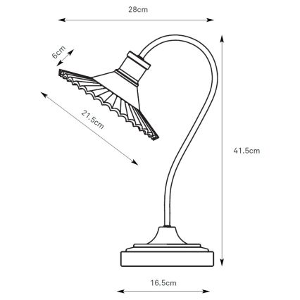 Markslöjd 109151 - Candeeiro de mesa NOVIA 1xE27/60W/230V preto/cinzento fumado