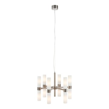 Markslöjd 109154 - Lustre suspenso em cabo ELARA 12xE14/40W/230V Ø 60 cm cromado fosco