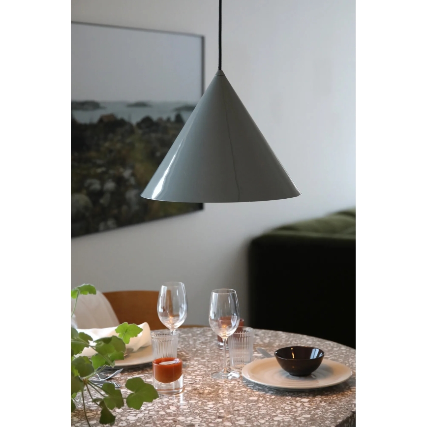 Markslöjd 109162 - Candeeiro pendente TIP 1xE27/60W/230V cinzento