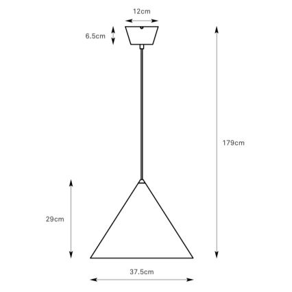 Markslöjd 109162 - Candeeiro pendente TIP 1xE27/60W/230V cinzento