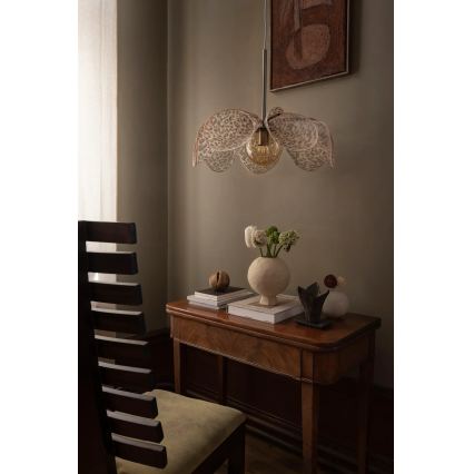 Markslöjd 109169 - Lustre suspenso por cabo STYRKA 1xE27/40W/230V Ø 63 cm bege