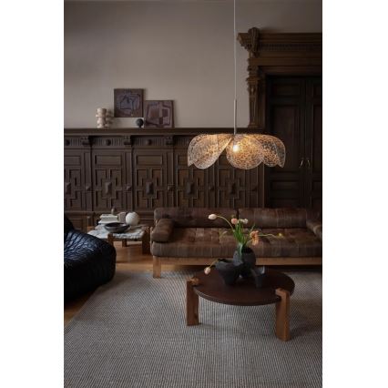 Markslöjd 109170 - Pendente em cabo STYRKA 1xE27/40W/230V Ø 75 cm bege