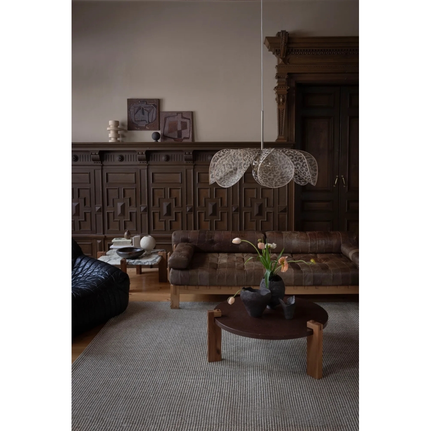 Markslöjd 109170 - Pendente em cabo STYRKA 1xE27/40W/230V Ø 75 cm bege