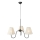 Markslöjd 109172 - Lustre VEYA suspenso por cabo 3xE14/40W/230V Ø 90 cm linho/preto