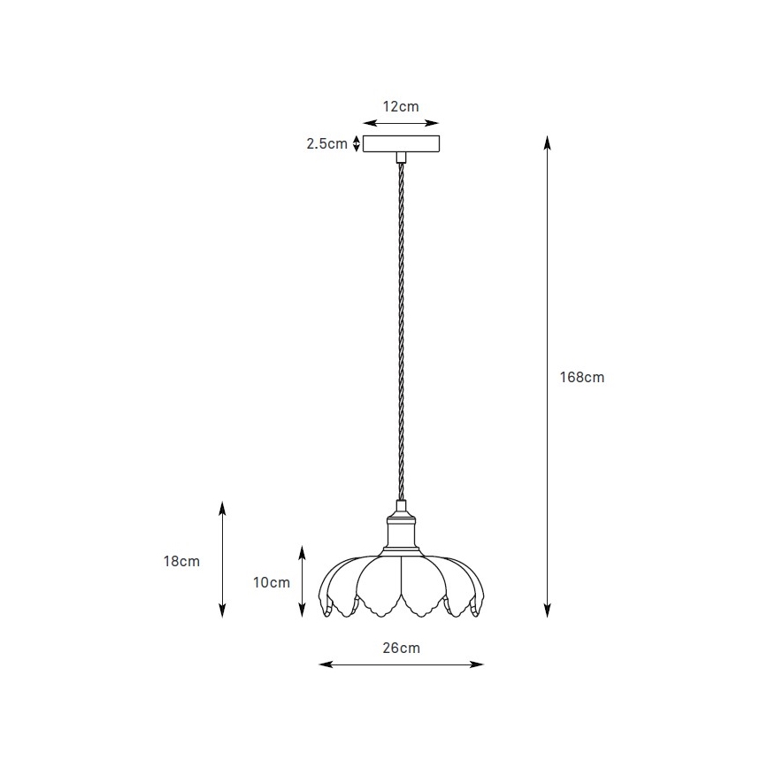 Markslöjd 109177 - Lustre pendente com cabo KURAGE 1xE27/40W/230V latão/verde fumê