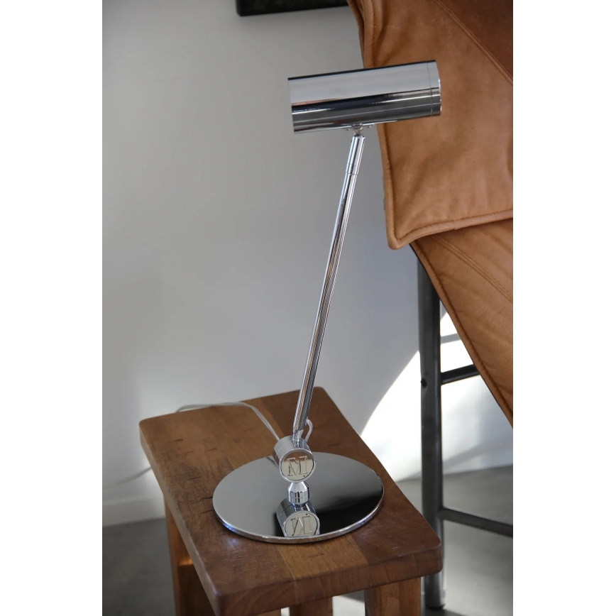 Markslöjd 109184 - Candeeiro de mesa LED dimerizável ARLO LED/4,9W/230V cromo brilhante