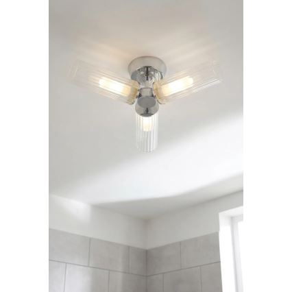 Markslöjd 109237 - Plafon de tecto para casa de banho RIMINI 3xG9/20W/230V IP44 cromado brilhante
