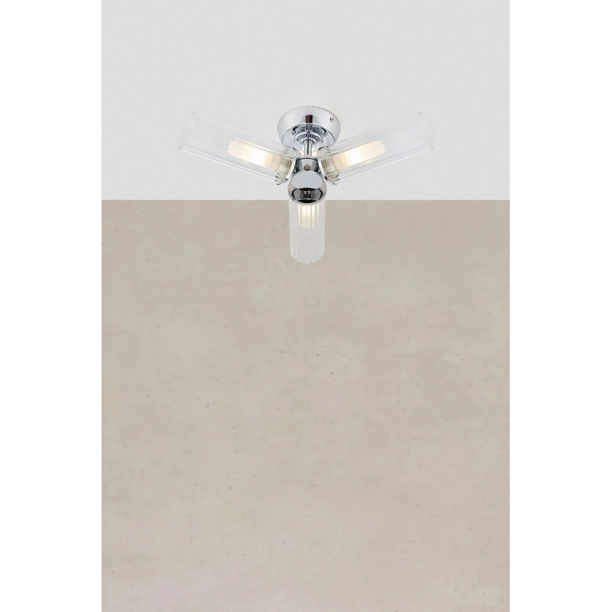 Markslöjd 109237 - Plafon de tecto para casa de banho RIMINI 3xG9/20W/230V IP44 cromado brilhante