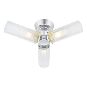 Markslöjd 109237 - Plafon de tecto para casa de banho RIMINI 3xG9/20W/230V IP44 cromado brilhante