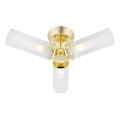 Markslöjd 109238 - Lustre de tecto aplicado para casa de banho RIMINI 3xG9/20W/230V IP44 latão