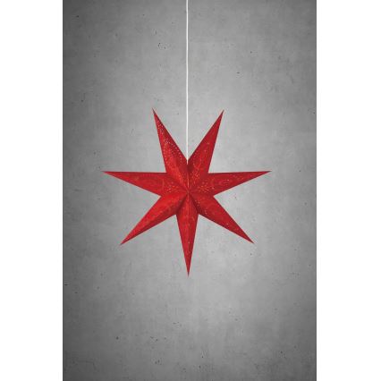 Markslöjd 700120 - Decoração de Natal ARATORP, 1x E14/25W/230V, Ø 75 cm, vermelha