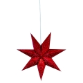 Markslöjd 700122 - Decoração de Natal SATURNUS 1xE14/25W/230V diâmetro 45 cm vermelho