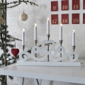 Markslöjd 700640 - Castiçal de Natal SVANEHOLM 5xE10/3W/230V branco