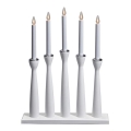 Markslöjd 702229 - Castiçal de natal MASESKÄR 5xE10/3W/230V branco