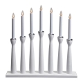 Markslöjd 702232 - Castiçal de natal MASESKÄR 7xE10/3W/230V branco