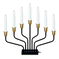 Markslöjd 703578 - Castiçal de Natal BROSA 7xE10/3W/230/34V preto