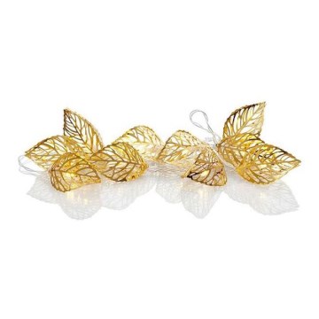 Markslöjd 703859 - Corrente decorativa LED LEAF LED/3xAA 1,85m branco quente