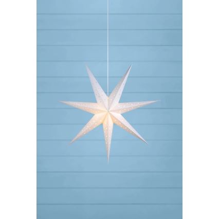 Markslöjd 703876 - Decoração de Natal SOLVALLA 1xE14/25W/230V, diâmetro 75 cm, branca
