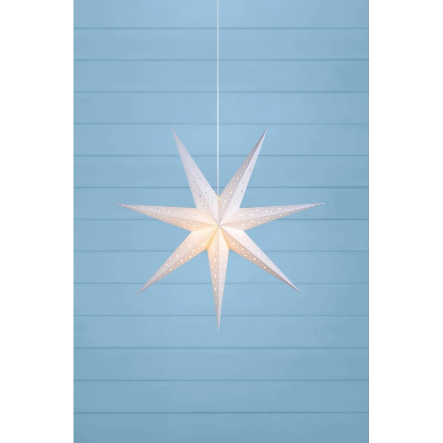 Markslöjd 703876 - Decoração de Natal SOLVALLA 1xE14/25W/230V, diâmetro 75 cm, branca