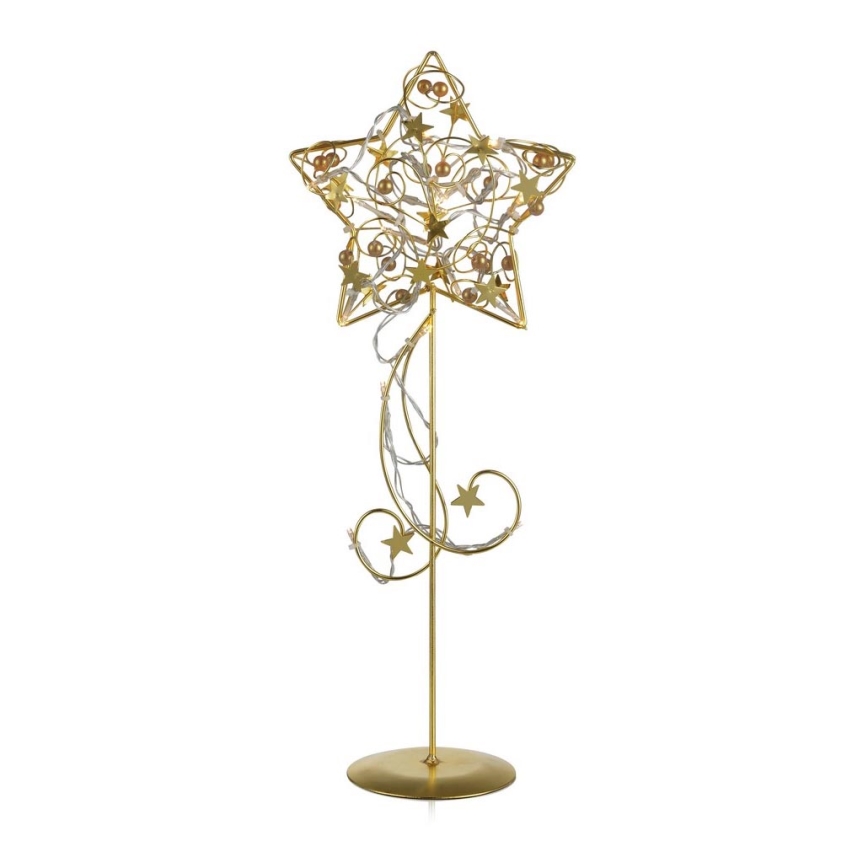 Markslöjd 703900 - Decoração de Natal LED HAGABERG 20xLED/0,5W/230/24V dourado