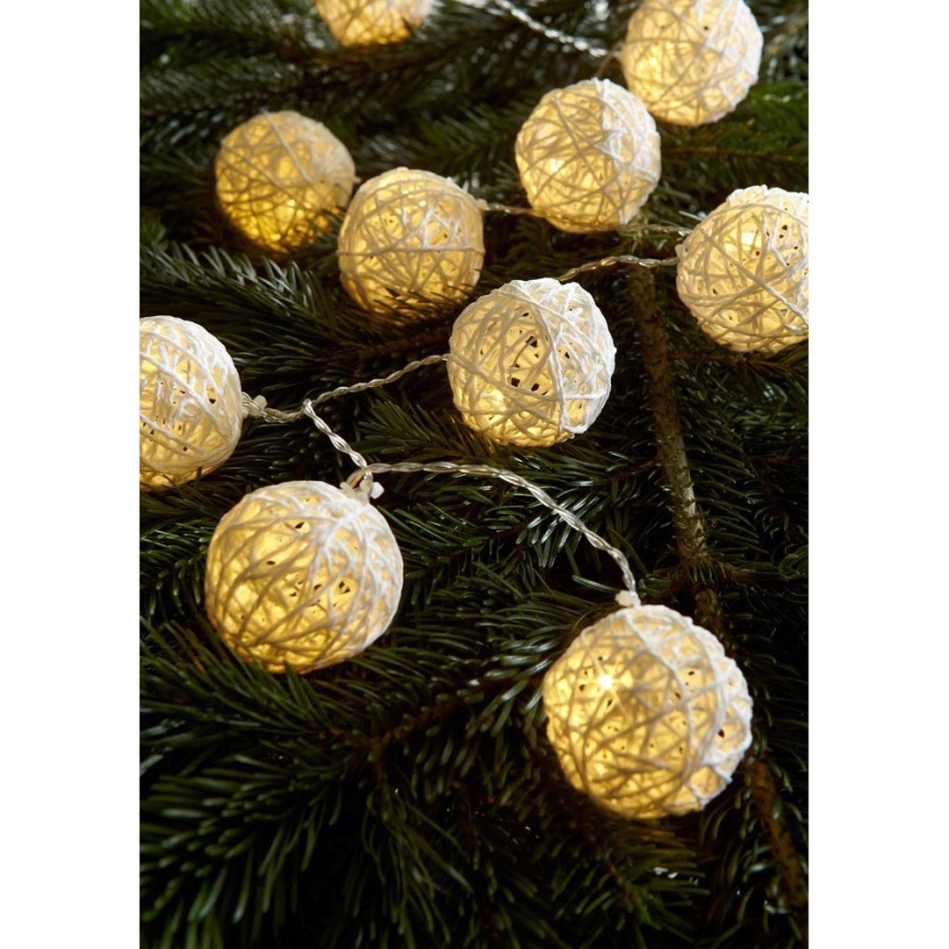 Markslöjd 703901 - Decoração de Natal SIA LED/0,06W/3xAA 150cm