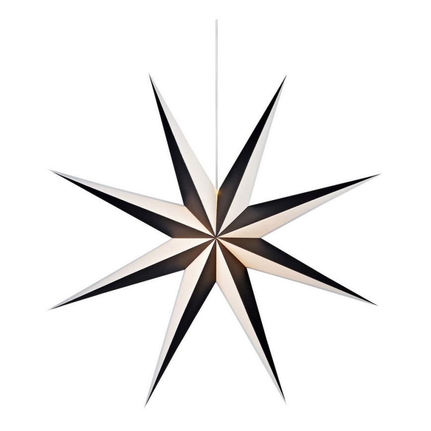 Markslöjd 704174 - Decoração de Natal ALVA 1xE14/25W/230V preto antigo/branco 75 cm