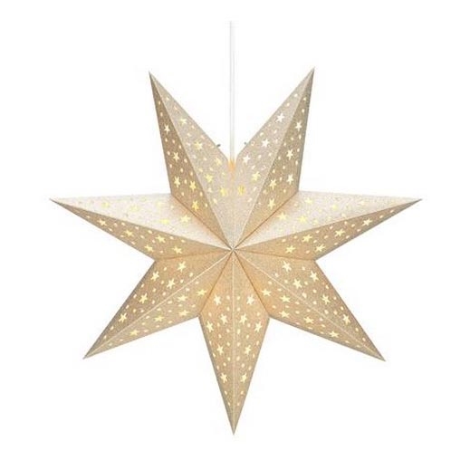 Markslöjd 704419 - Decoração de Natal SOLVALLA 1xE14/25W/230V dourado 45 cm