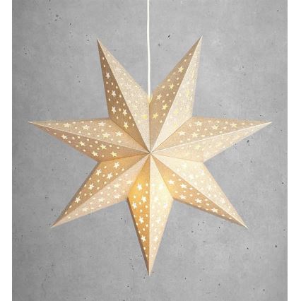 Markslöjd 704419 - Decoração de Natal SOLVALLA 1xE14/25W/230V dourado 45 cm