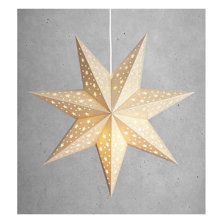Markslöjd 704419 - Decoração de Natal SOLVALLA 1xE14/25W/230V dourado 45 cm