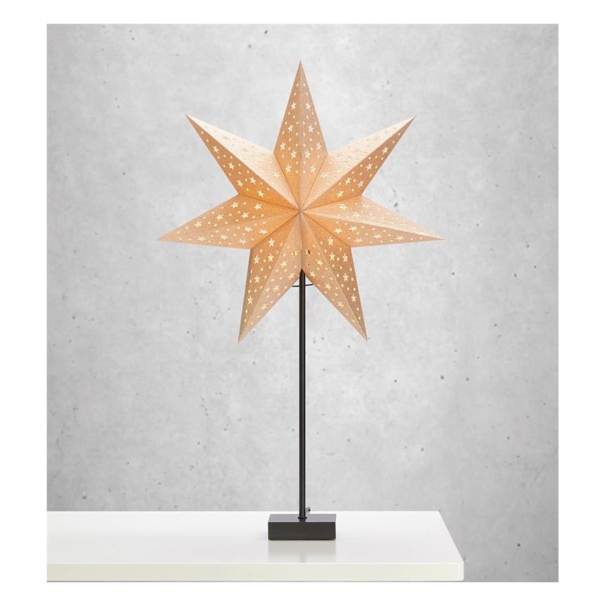 Markslöjd 704454 - Decoração de Natal SOLVALLA 1xE14/25W/230V dourado 69 cm
