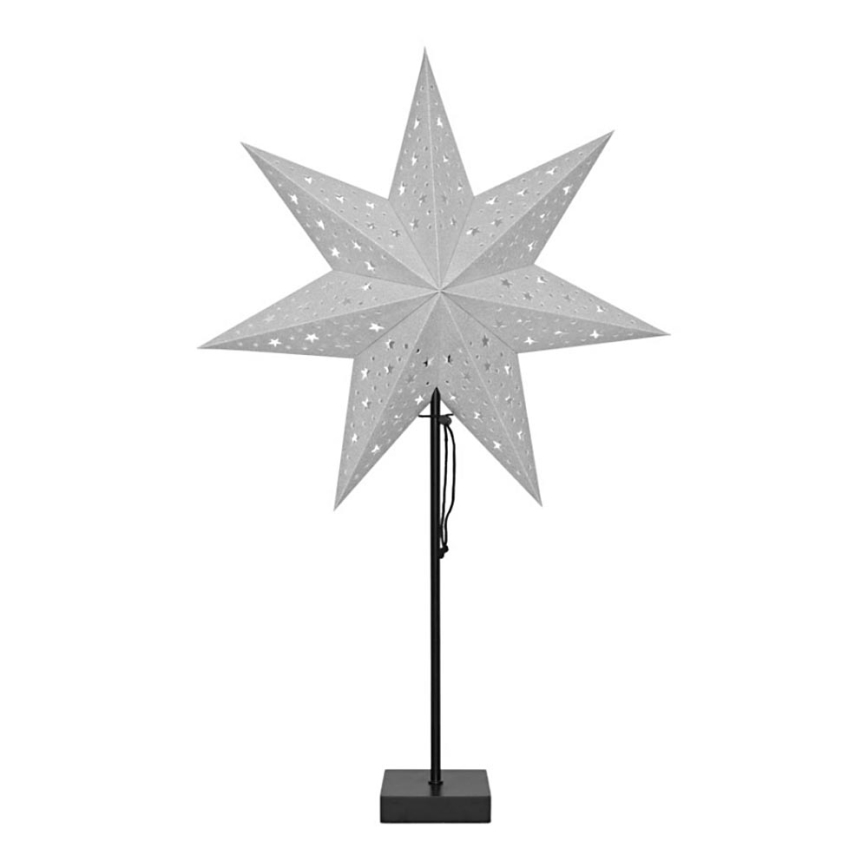 Markslöjd 704455 - Decoração de Natal SOLVALLA 1xE14/25W/230V prata 69 cm