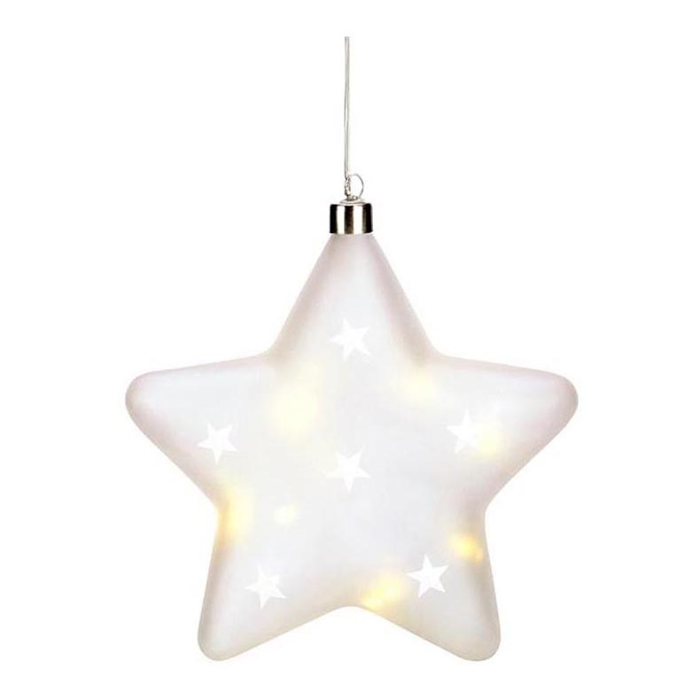 Markslöjd 704489 - Decoração de Natal LED LISETTE 10xLED/0,3W/3xAA estrela