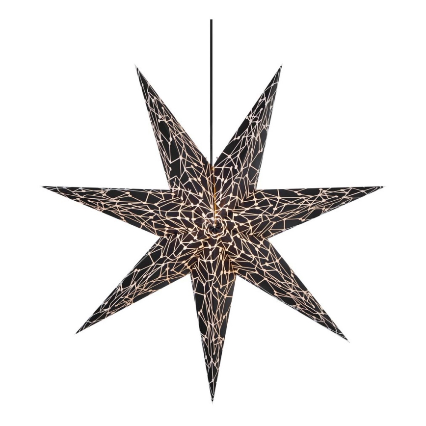 Markslöjd 704877 - Decoração de Natal KARLA 1xE14/25W/230V preto antigo 75 cm