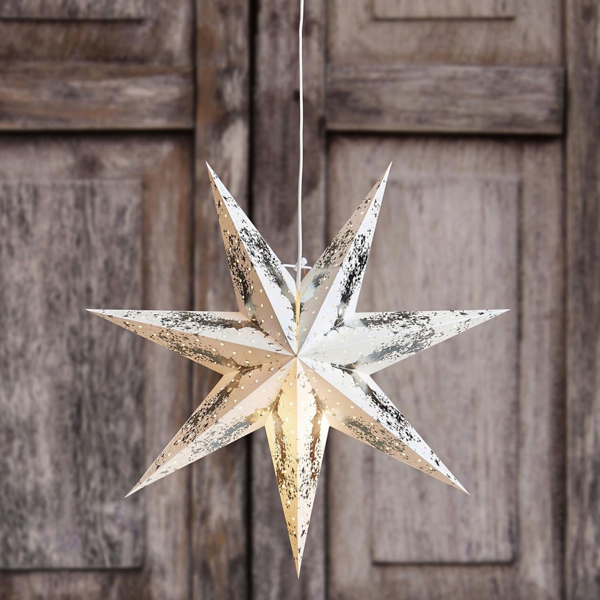 Markslöjd 704941 - Decoração de Natal STRAUSS 1xE14/25W/230V diâmetro 75 cm branco/prateado