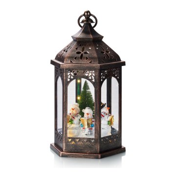 Markslöjd 704973 - Lanterna de Natal LED ROLF LED/3xAAA castanha