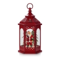 Markslöjd 704975 - Decoração LED de Natal ROLF LED/3xAA lanterna vermelha