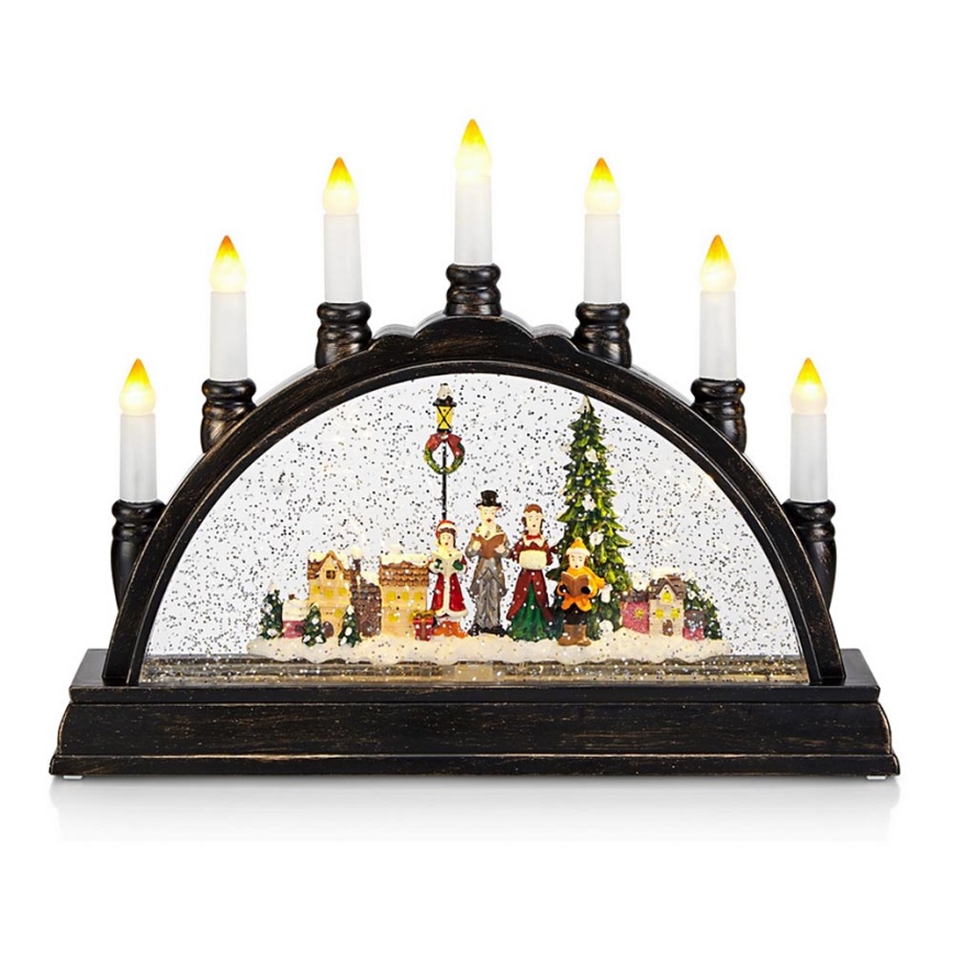 Markslöjd 704983 - Candelabro de Natal LED KARSTEN 9xLED/0.25W/4.5V