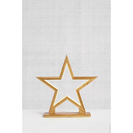 Markslöjd 704993 - Decoração de Natal LED BOBO LED/2,6W/230V bambu