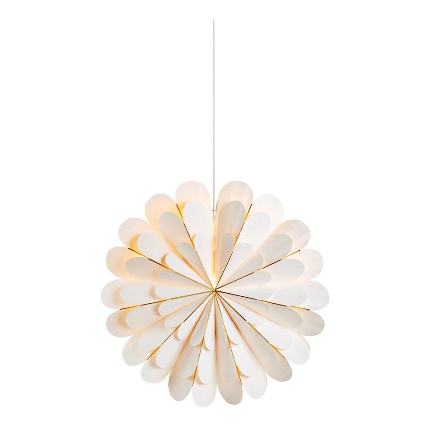 Markslöjd 705306 - Decoração de Natal MARIGOLD 1xE14/25W/230V 45 cm branco