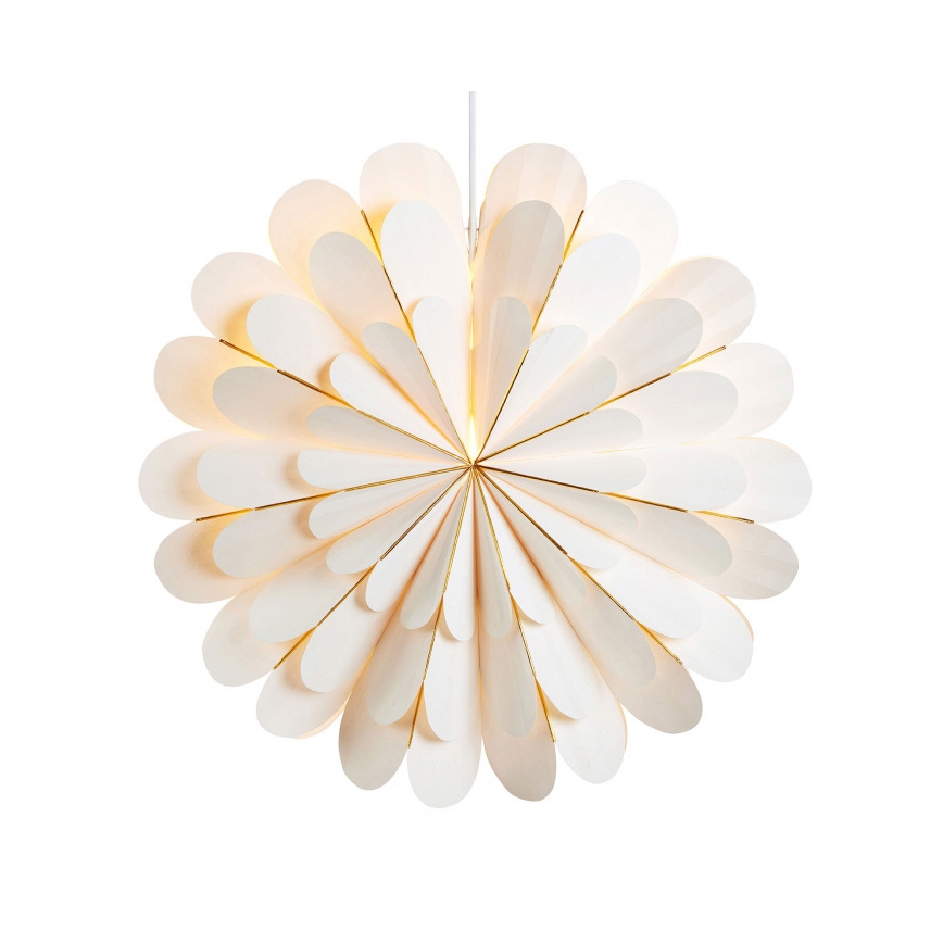 Markslöjd 705309 - Decoração de Natal MARIGOLD 1xE14/25W/230V d. 60 cm branco