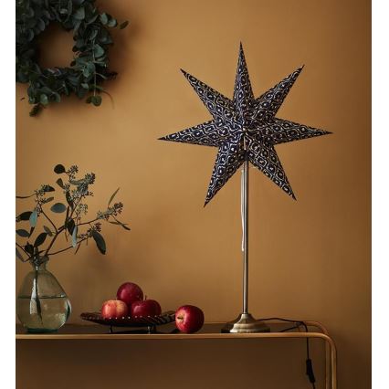 Markslöjd 705312 - Decoração de Natal BAROQUE 1xE14/25W/230V AZUL 45 cm