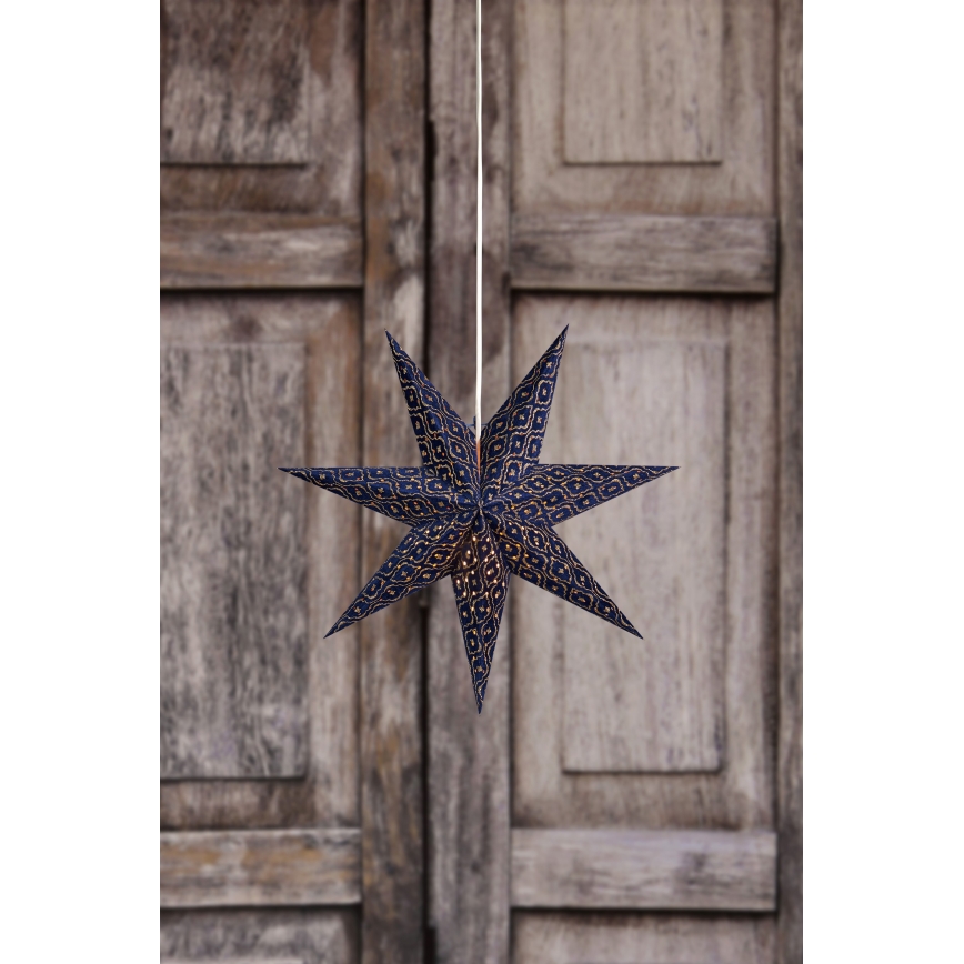 Markslöjd 705317 - Decoração de Natal BAROQUE 1xE14/25W/230V Ø 75 cm azul