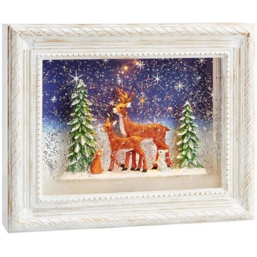 Markslöjd 705554 - Decoração de Natal LED REINHARD LED/0,06W/4xAA/branco quente branco/patina