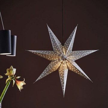 Markslöjd 705769 - Decoração de Natal GLITTER 1xE14/25W/230V diâmetro 45 cm prateado