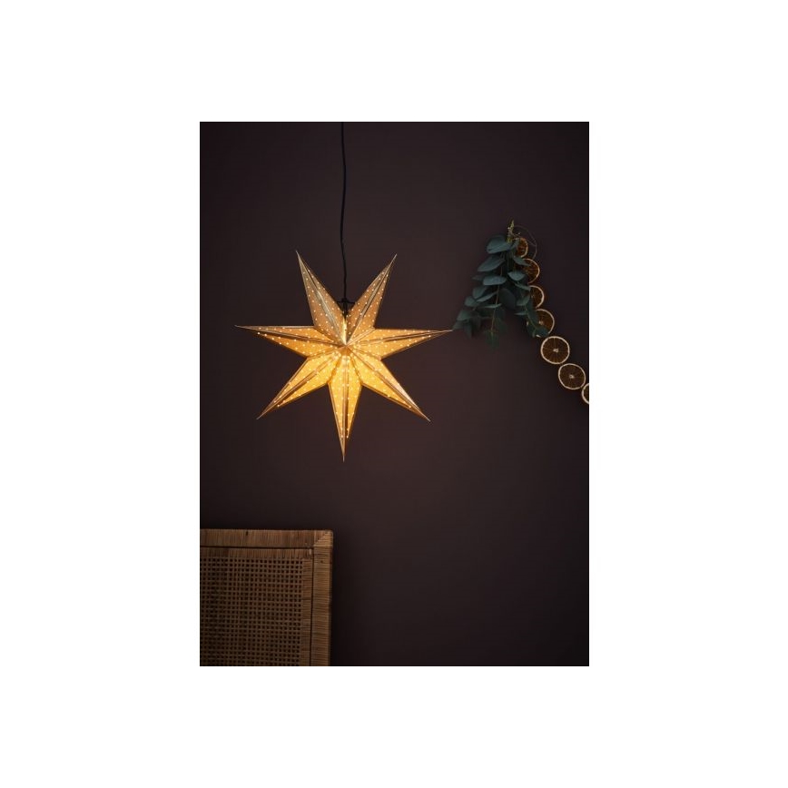 Markslöjd 705791 - Decoração de Natal GLITTER 1xE14/25W/230V d. 45 cm dourado