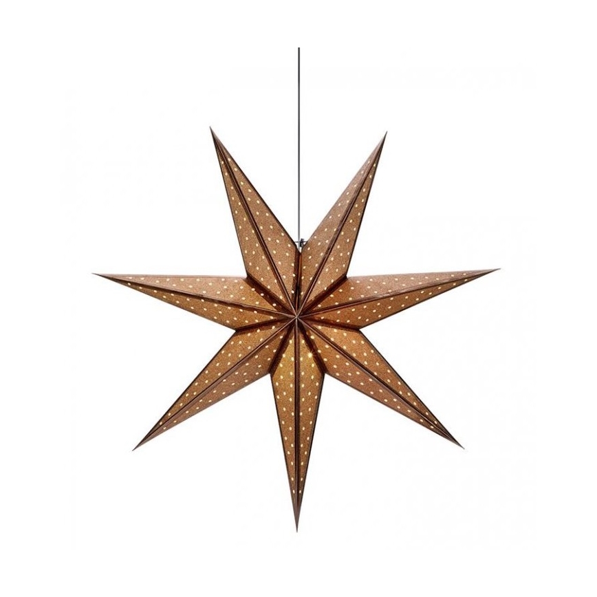 Markslöjd 705792 - Decoração de Natal GLITTER 1xE14/25W/230V d. 75 cm bronze